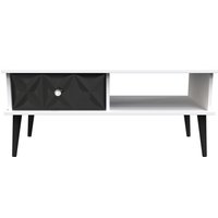 Ready Assembled 2 U Toledo 1 Drawer Coffee Table (Ready Assembled) in True Black