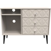 Ready Assembled 2 U Toledo 3 Drawer TV Unit (Ready Assembled) in Taupe
