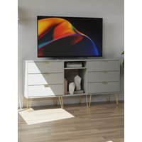 Ready Assembled 2 U Bexley 6 Drawer Sideboard (Ready Assembled) in Dark Grey | Size: Large