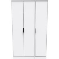Ready Assembled 2 U Fuji 3 Door Wardrobe (Ready Assembled) in White