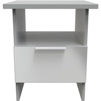 Ready Assembled 2 U Dover Bottom Drawer Lamp Table (Ready Assembled) in Dark Grey