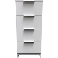 Ready Assembled 2 U Dover 4 Drawer Tallboy (Ready Assembled) in White