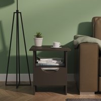 Ready Assembled 2 U Holborn Bottom Drawer Lamp Table (Ready Assembled) in Black