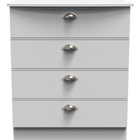 Ready Assembled 2 U Albert 4 Drawer Chest (Ready Assembled) in Grey