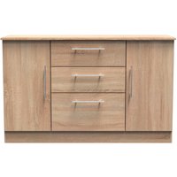 Ready Assembled 2 U Carlton 2 Door 3 Drawer Sideboard (Ready Assembled) in Light Oak | Size: Large