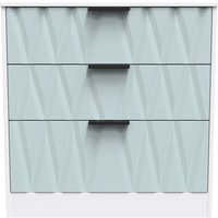 Ready Assembled 2 U Washington 3 Drawer Deep Chest (Ready Assembled) in Duck Egg Blue