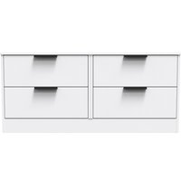 Ready Assembled 2 U Denver 4 Drawer Bed Box (Ready Assembled) in White