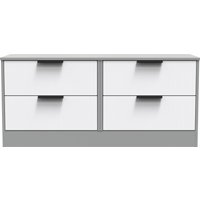 Ready Assembled 2 U Denver 4 Drawer Bed Box (Ready Assembled) in Mid Grey