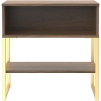 Ready Assembled 2 U Tamworth Single Open Bedside Cabinet (Ready Assembled) in Walnut