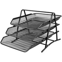 Mesh Desk Organizer Letter Tray Office & Home Space Saving Document Sturdy Steel Mesh Construction