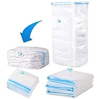 KAV - 6 Pack Vacuum Compressed Storage Saving Bags Clothing, Duvets, Bedding, Pillows, Curtains, Travelling-New (60x80cm)