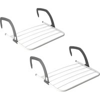 Foldable Indoor Cloth Airer Drying Radiator Bath Rack 5 Bars Pack