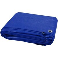 KAV Waterproof Heavy Duty 130 GSM Multifunctional Cover Tarp with Eyelets in Blue