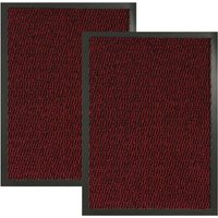 Durable Non Slip Washable Door Mat Dirt Trapper Rug Pack 2 cm x 60 cm
