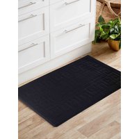 Desire Rugs Ivy Anti-Slip Greek Key Design Doormat - Machine Washable for Easy Care in Black | Size: 120 cm x 160 cm