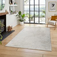 Perla Modern Abstract Linear Living Room Area Rug Metallic Molten cm x 220 cm