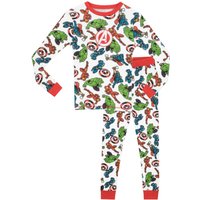 Marvel Boy's Avengers Snuggle Fit Pyjamas in Red | Size: 3-4 Years