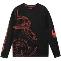 Star Wars Boy's Join the Resistance BB8 Long Sleeve Top in Grey | Size: 7-8 Years