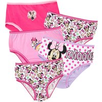 Disney Girl's Minnie Mouse Underwear 5 Pack in Pink | Size: 5-6 Years
