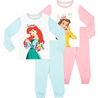 Princess Pyjamas 2 Pack Ariel & Belle
