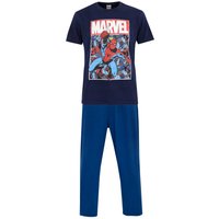 Marvel Men's Spiderman Pyjamas in Blue | Size: 2XL