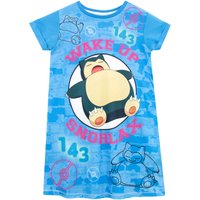 Pokemon Girl's Snorlax Nightdress in Blue | Size: 8-9 Years