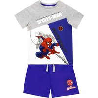 Marvel Boy's Spiderman T-Shirt & Short Set in Blue | Size: 9-10 Years