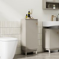 Victoria Fluted Design Slim Bathroom Storage Cabinet