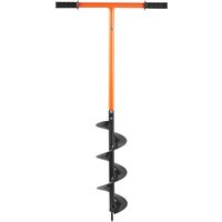 VonHaus Manual Fence Post Auger for Gardening in Grey