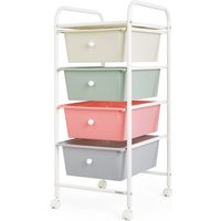 4 Drawer Storage Trolley