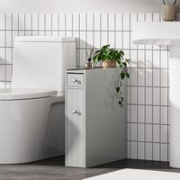 Freestanding Shaker Style Slimline Bathroom Storage Unit