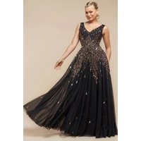 Sunray Sequin Line Sleeveless Maxi Dress
