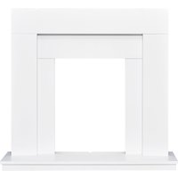 Adam Fires & Fireplaces Adam Malmo Fireplace in White, 39 Inch in White