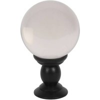 KDMD Large Clear Crystal Ball on Stand in Grey