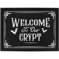 Welcome To Our Crypt Wall Plaque