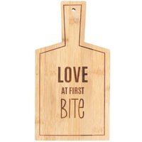 Love At First Bite Bamboo Serving Board