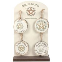 KDMD Set of 16 Winter Solstice Decorations on Display in Peach