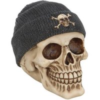 KDMD Skull Ornament with Beanie in Yellow