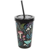 Dark Forest Print Plastic Tumbler Straw