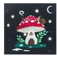 KDMD Gnome Sweet Gnome Light Up Canvas Plaque