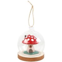 KDMD Mushroom House Glass Dome Hanging Decoration