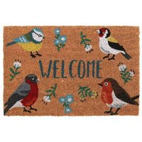 Natural British Garden Birds Doormat cm x 60 cm