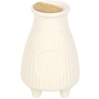 KDMD Cream Ribbed Palo Santo Brick Burner
