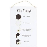 30cm Yin Yang Hanging Metal Sign