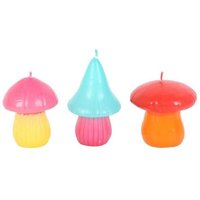 Set 3 Mushroom Shaped Candles