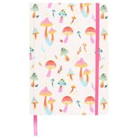 Funky Fungi Mushroom Print A5 Notebook