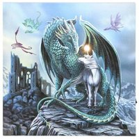 KDMD Protector of Magick Light Up LED Canvas Plaque in Teal