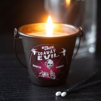 KDMD Go Away Evil Candle Bucket in Black