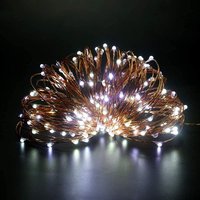 40 Warm LED Lights Micro Rice Silver Copper Wire Battery Operated String Fairy Lights Bunch Yellow
