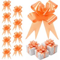 Shatchi 60pcs Orange 30mm/3cm Pull Bows Gift Wrap & Hampers